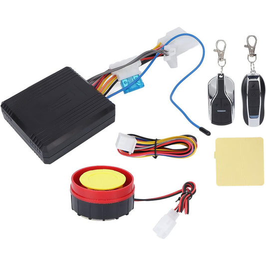 Allarme sonoro per moto e scooter con sirena 125 db kit antifurto universale di sicurezza con due telecomandi