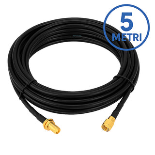 Polunga per antenna wifi modem rp-sma maschio femmina 3 5 e 10 metri