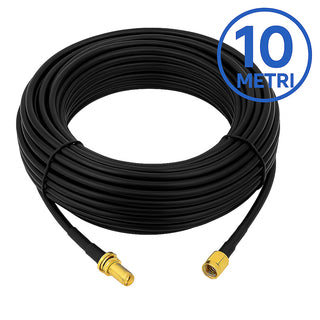 Polunga per antenna wifi modem rp-sma maschio femmina 3 5 e 10 metri