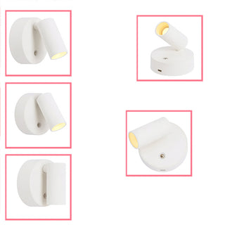 Applique led ricaricabile orientabile calamitato tecnologia cct touch