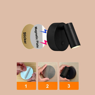 Applique led ricaricabile orientabile calamitato tecnologia cct touch