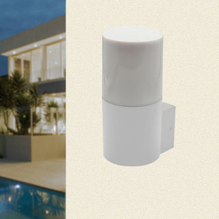 Applique da esterno da parete lampada da muro E27 IP54  bianco grigio