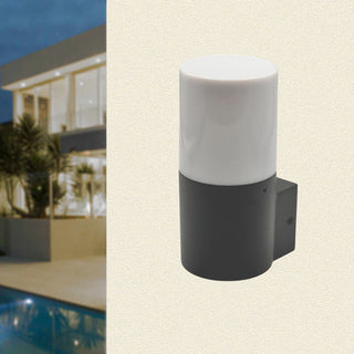 Applique da esterno da parete lampada da muro E27 IP54  bianco grigio