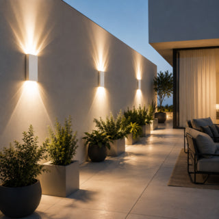 Applique led 10W CCT da esterno doppio fascio di luce regolabile IP65
