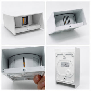 Applique led 10W CCT da esterno doppio fascio di luce regolabile IP65