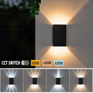 Applique led 10W CCT da esterno doppio fascio di luce regolabile IP65