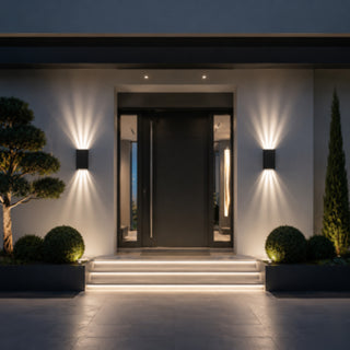 Applique led 10W CCT da esterno doppio fascio di luce regolabile IP65