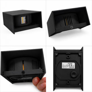 Applique led 10W CCT da esterno doppio fascio di luce regolabile IP65