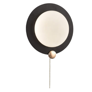 Applique moderno tondo 10W nero e oro con tecnologia CCT