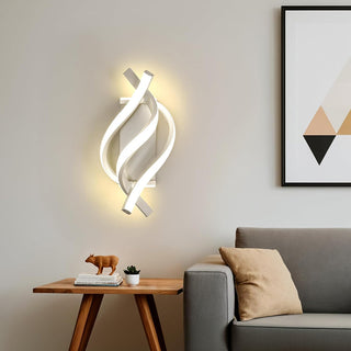 Applique da parete a led 12 watt con fasce a spirale tecnologia CCT