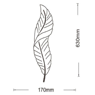 Applique led da parete a forma di piuma 12 watt tecnologia CCT