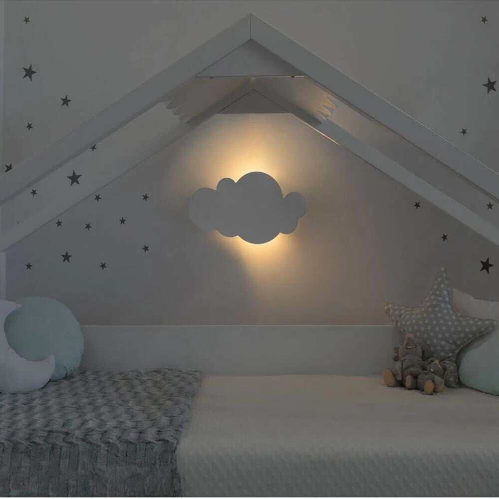 Applique a led a forma di nuvola lampada da parete 9 watt 3 colorazione di luce