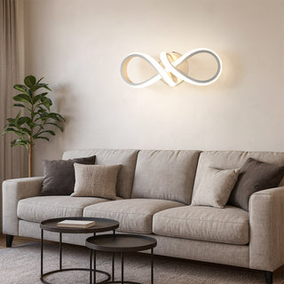 Applique a led 13W decorativo a forma di infinito con tecnologia CCT