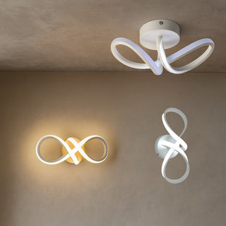 Applique a led 13W decorativo a forma di infinito con tecnologia CCT