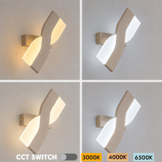 Applique a led da parete 6 Watt orientabile girevole tecnologia CCT