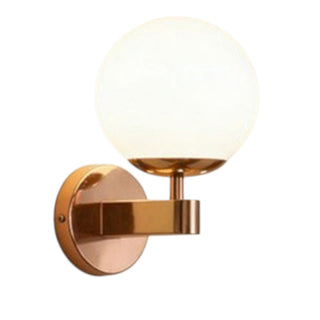 Lampada applique da parete bronzo con globo in polietilene attacco G9
