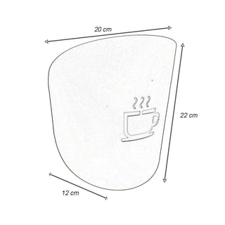 Applique con raffigurazione tazza del caffè lampada attacco G9