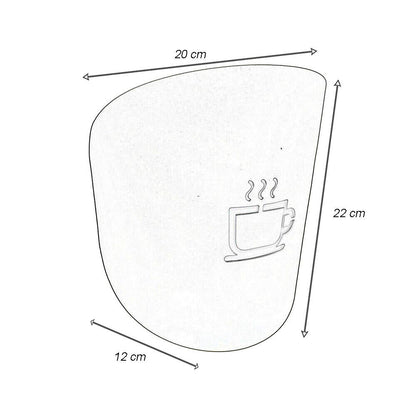 Applique a parete con raffigurazione tazza del caffè lampada attacco g9 illuminazione casa caffetteria