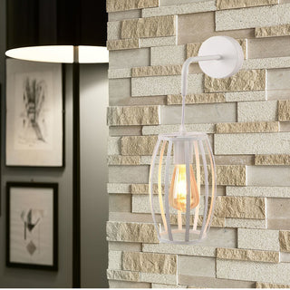 Applique da parete pendente a forma di ovale 3D stile minimal E27