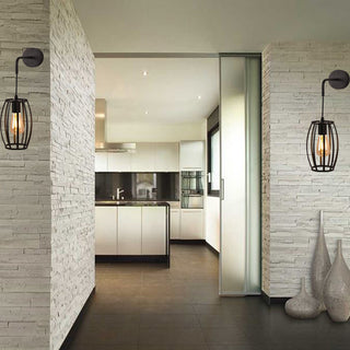 Applique da parete pendente a forma di ovale 3D stile minimal E27