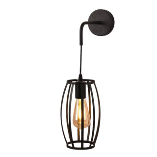 Applique da parete pendente a forma di ovale 3D stile minimal E27