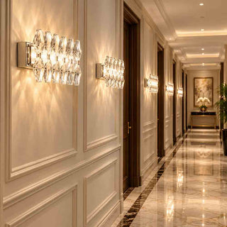 Applique LED 12W metallo e acrilici rettangolare tecnologia CCT Switch