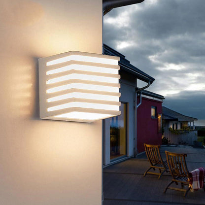 Applique da muro per esterno a led 10 watt lampada decorativa a strisce cubo da parete con tecnologia CCT IP54