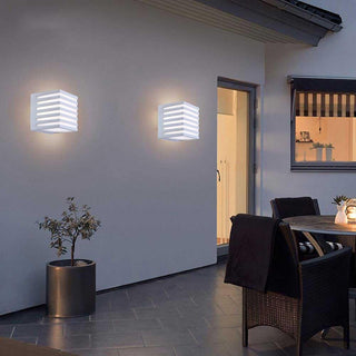 Applique da muro a cubo per esterno a led 10 watt tecnologia CCT IP54