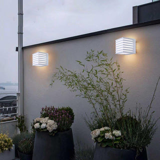 Applique da muro a cubo per esterno a led 10 watt tecnologia CCT IP54