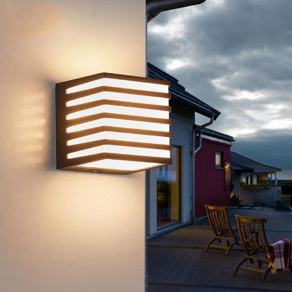 Applique da muro per esterno a led 10 watt lampada decorativa a strisce cubo da parete con tecnologia CCT IP54