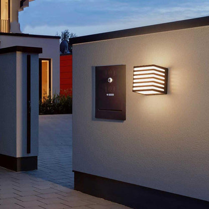 Applique da muro per esterno a led 10 watt lampada decorativa a strisce cubo da parete con tecnologia CCT IP54