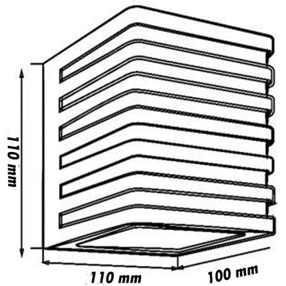 Applique da muro per esterno a led 10 watt lampada decorativa a strisce cubo da parete con tecnologia CCT IP54