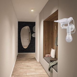 Applique da muro decorativo a forma di corvo attacco E27