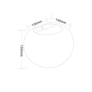 Applique da parete in gesso tondo a doppia emissione di luce attacco G9