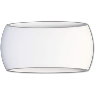 Applique da parete ovale in gesso a doppia emissione di luce R7S