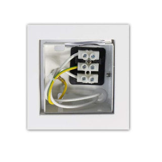 Applique da parete in gesso cubo a doppia emissione di luce attacco G9