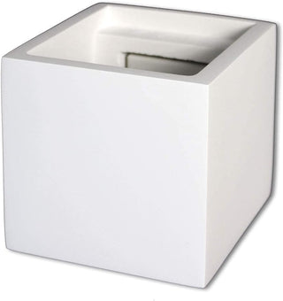 Applique da parete in gesso cubo a doppia emissione di luce attacco G9