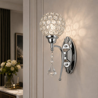 Applique moderno on cristalli in acrilico 1 pendente attacco G9