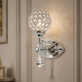 Applique moderno on cristalli in acrilico 1 pendente attacco G9