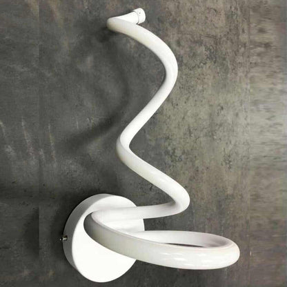 Applique moderno spirale a led 12 watt da parete lumetto abat jour lampada da interno 3 colorazione di luce