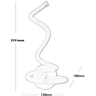 Applique led spirale 12 watt da parete CCT tre colorazione di luce