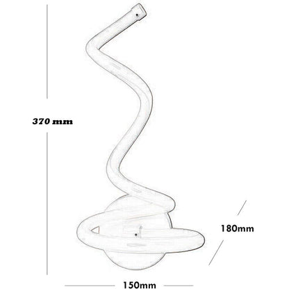 Applique moderno spirale a led 12 watt da parete lumetto abat jour lampada da interno 3 colorazione di luce