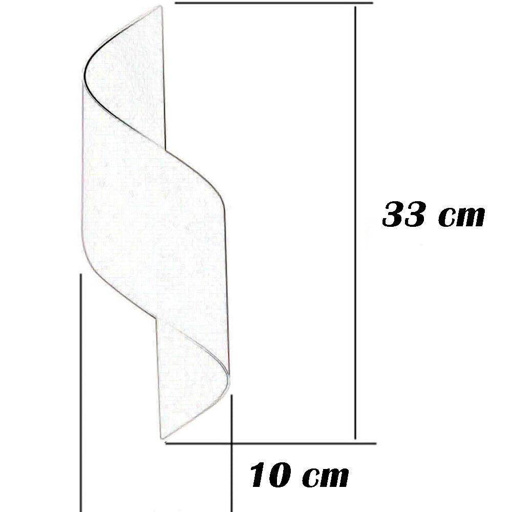 Applique moderno a spirale da parete doppia emissione di luce up e down 1 portalampada g9 in alluminio per interni