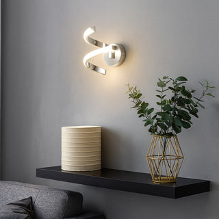 Applique a parete stilizzato 9 watt spirale tecnologia colorazione CCT
