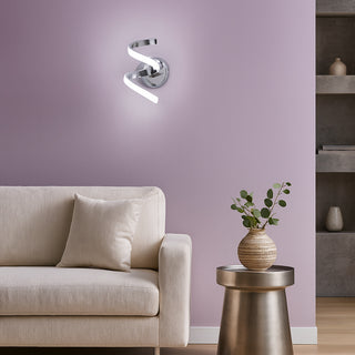 Applique a parete stilizzato 9 watt spirale tecnologia colorazione CCT