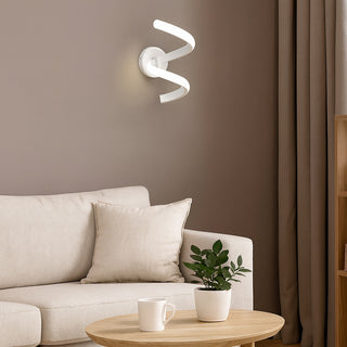 Applique a parete stilizzato 9 watt spirale tecnologia colorazione CCT