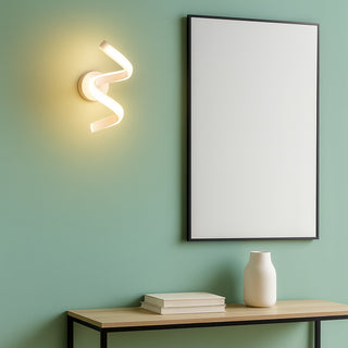 Applique a parete stilizzato 9 watt spirale tecnologia colorazione CCT