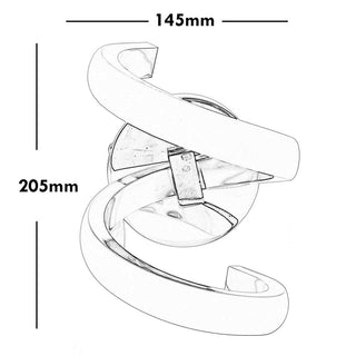 Applique a parete stilizzato 9 watt spirale tecnologia colorazione CCT