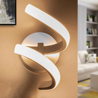 Applique a parete stilizzato 9 watt spirale tecnologia colorazione CCT