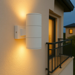 Applique a parete doppia emissione per esterno giardino ip55 2Xgu10